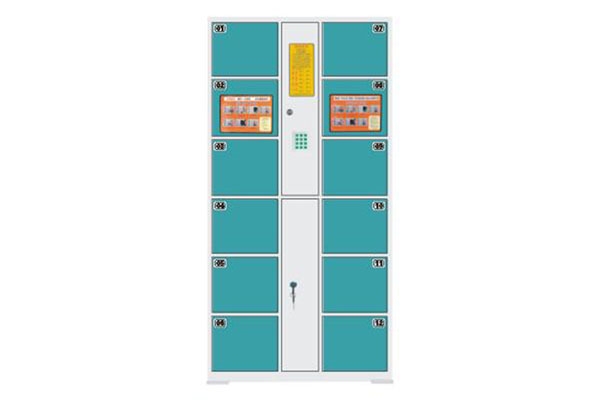 黄冈12门自编码存包柜